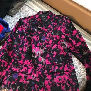 Flowers all over this blazer